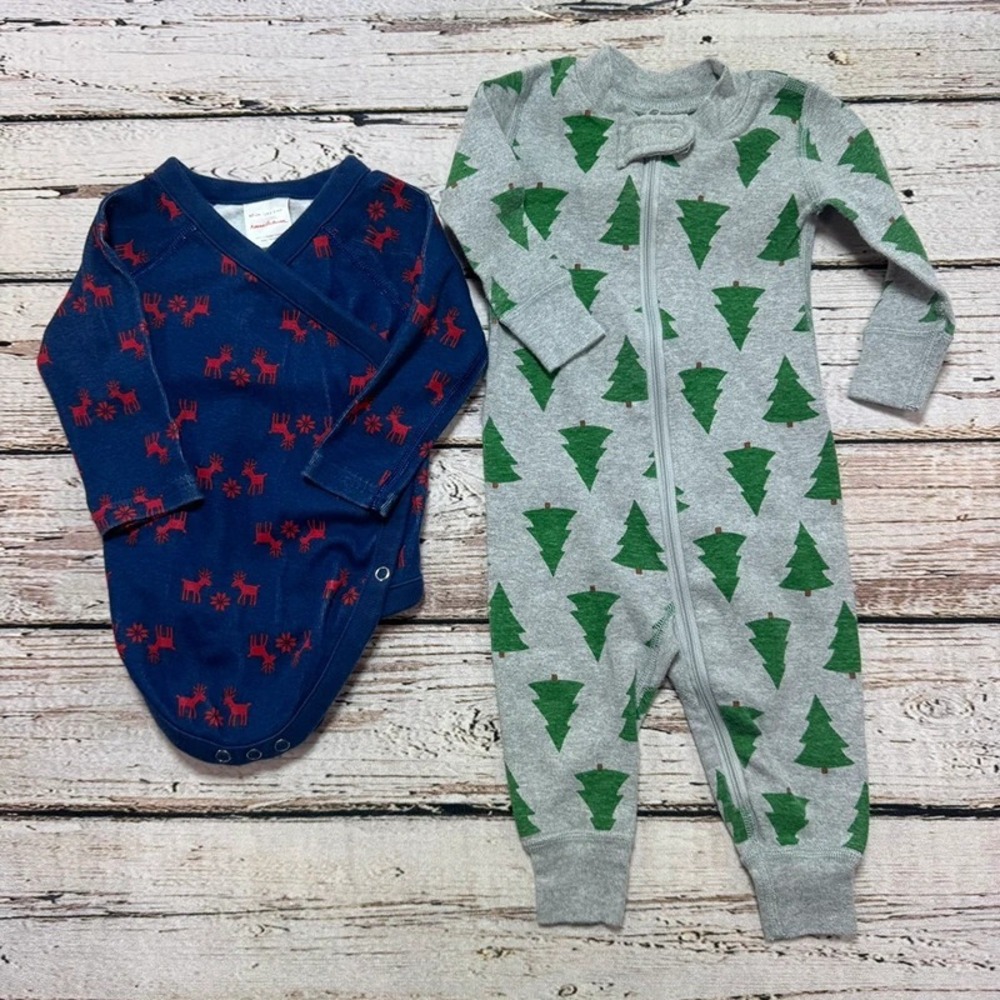 Hanna Andersson Sz 60 holiday Christmas bundle 3-6m